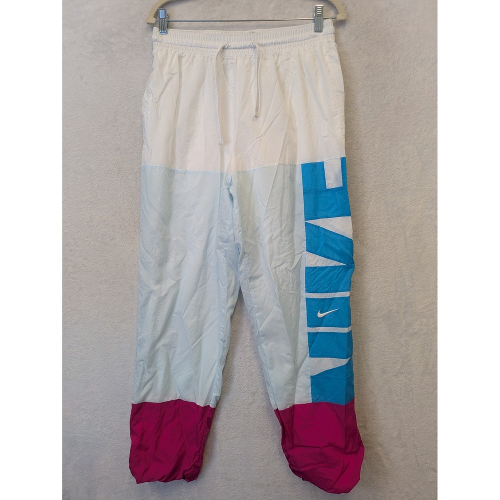 Nike Men's Size M‎ Colorblock Windbreaker Basketball Nylon Pants